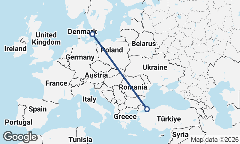 Istanbul to Malmö