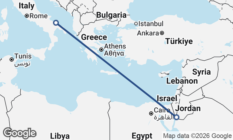 Bari to Al ‘Aqabah