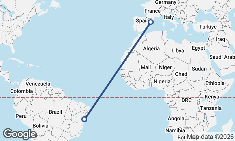 Tarragona to Salvador