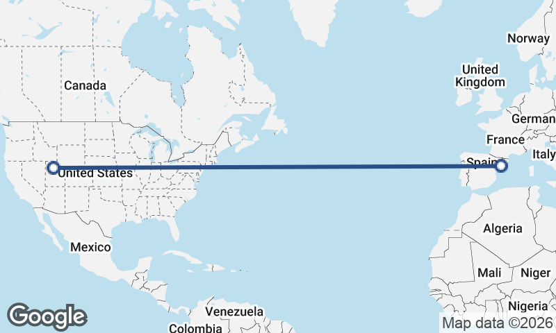 Tarragona to Salt Lake City