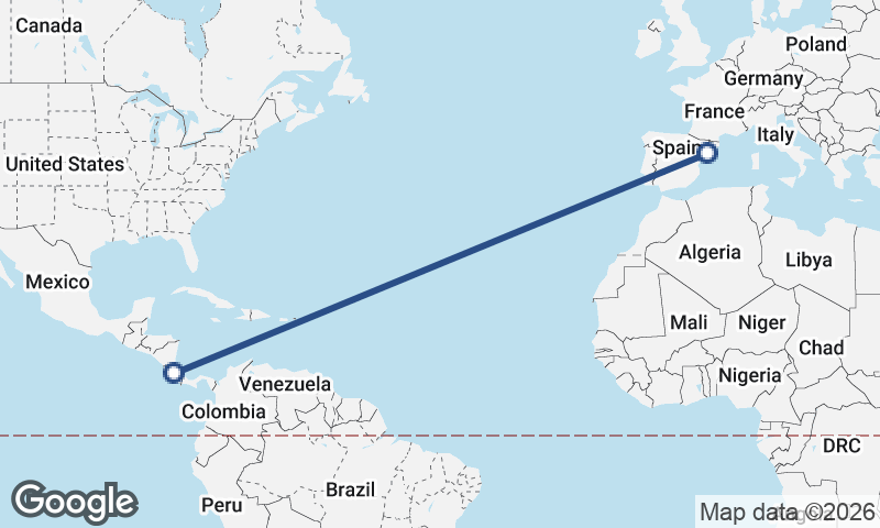 Tarragona to San José