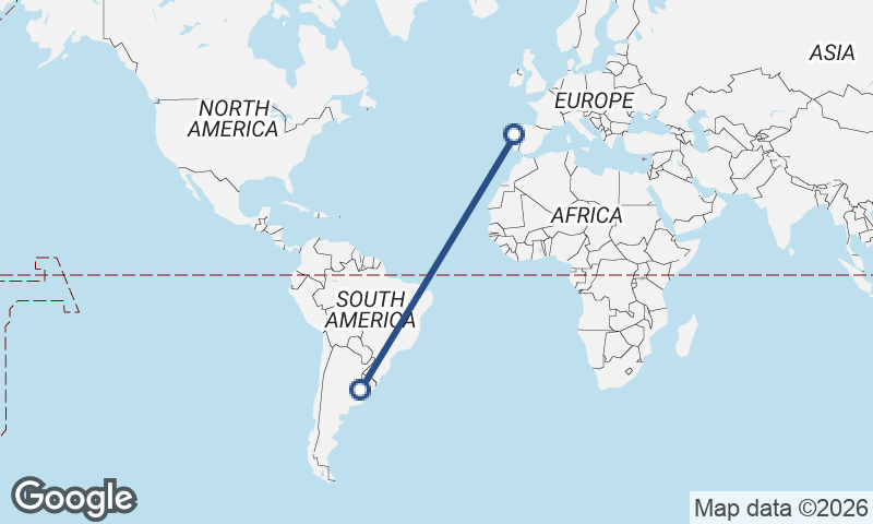 Porto to Buenos Aires