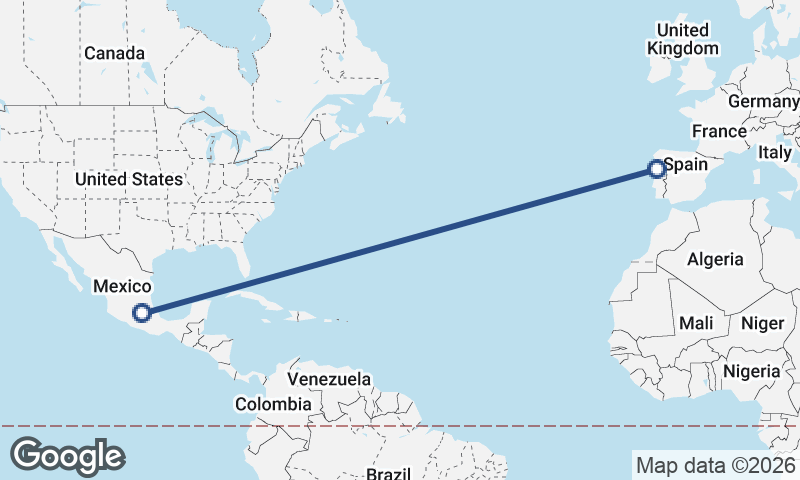 Porto to Mexico City