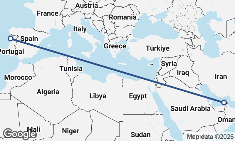 Porto to Dubai