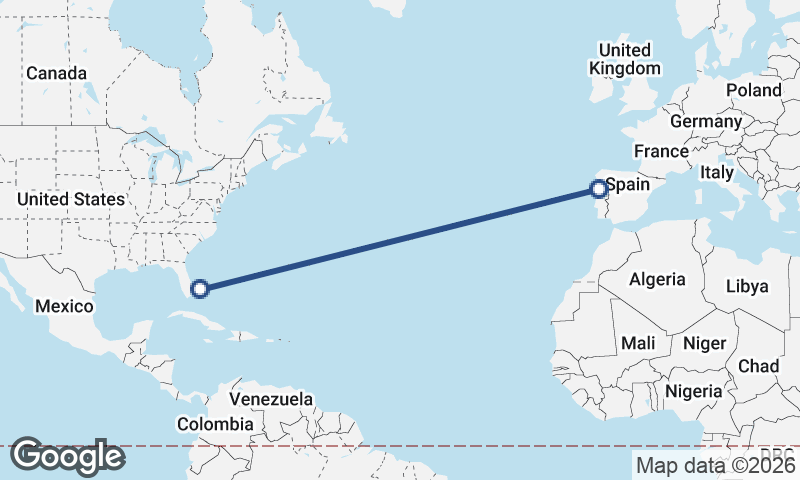 Porto to Freeport City