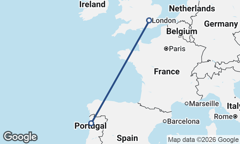 Porto to London
