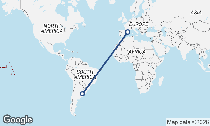 Barcelona to Buenos Aires