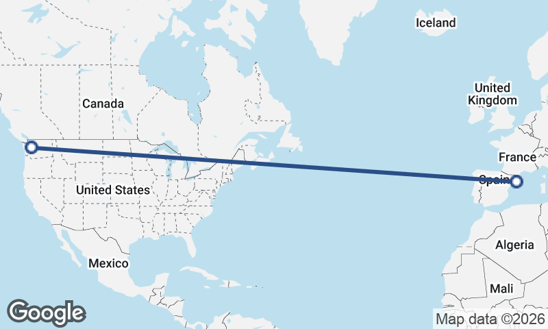 Barcelona to Seattle