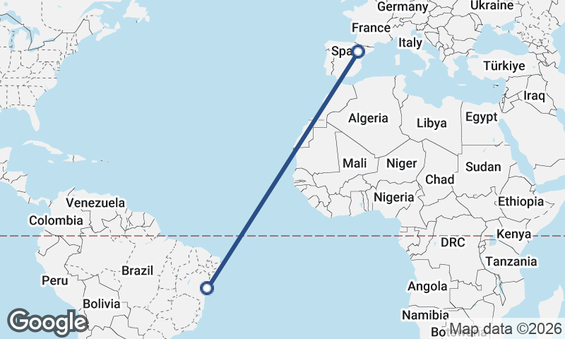 Zaragoza to Salvador