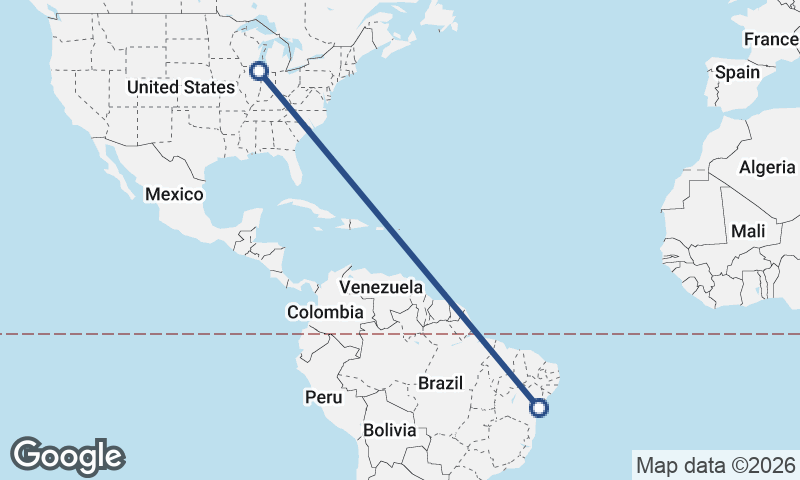 Chicago to Salvador