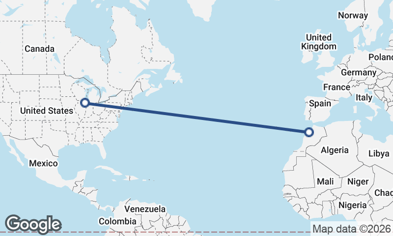 Chicago to Casablanca