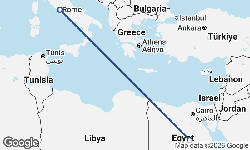 Italy to Egypt