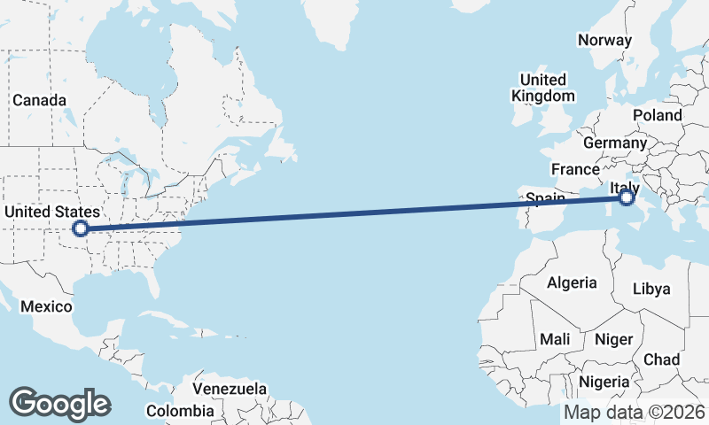 Italy to United States