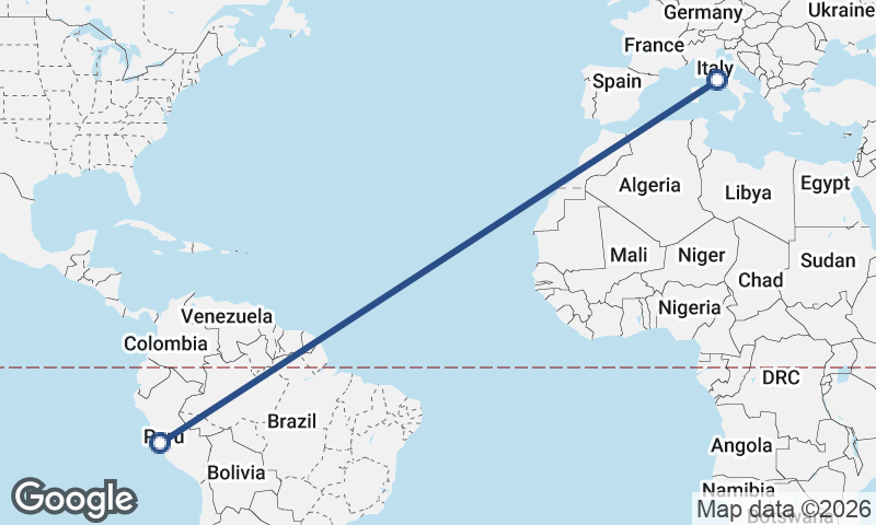 Rome to Lima