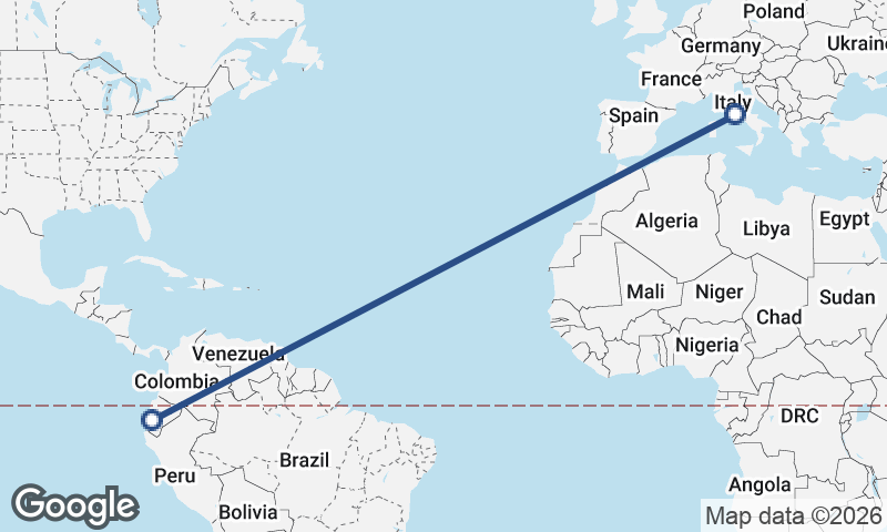 Rome to Guayaquil