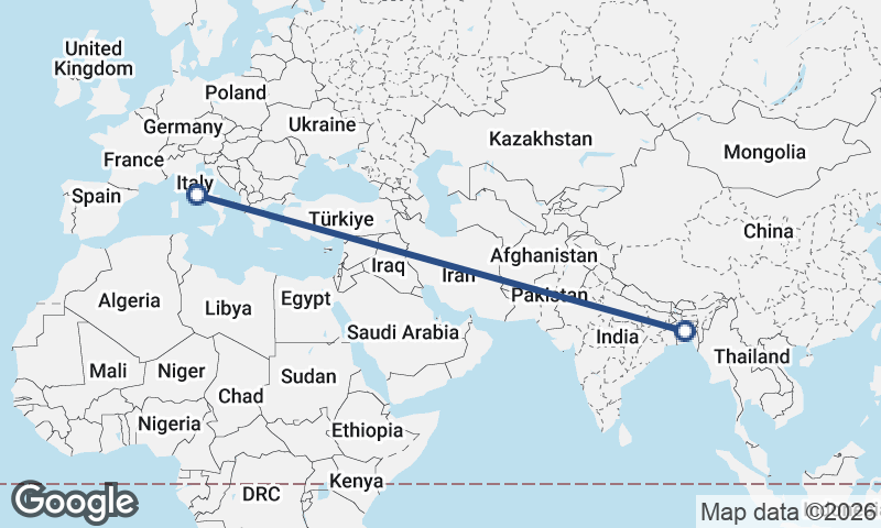 Rome to Dhaka