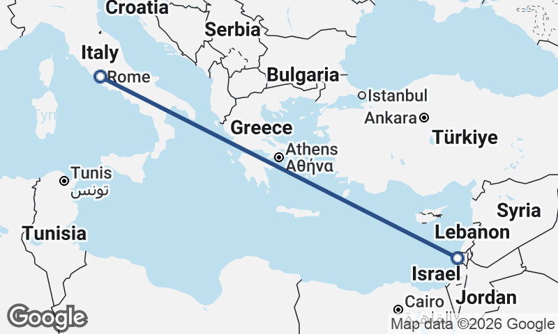 Rome to Haifa