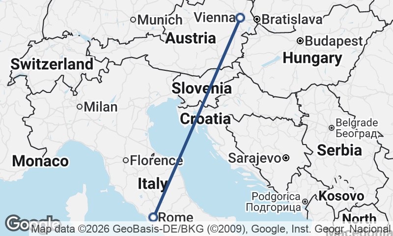 Rome to Vienna