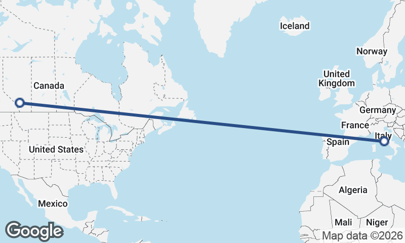 Rome to Calgary