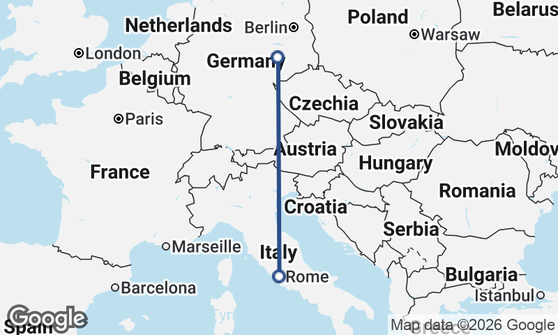 Rome to Leipzig
