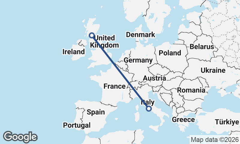 Rome to Glasgow