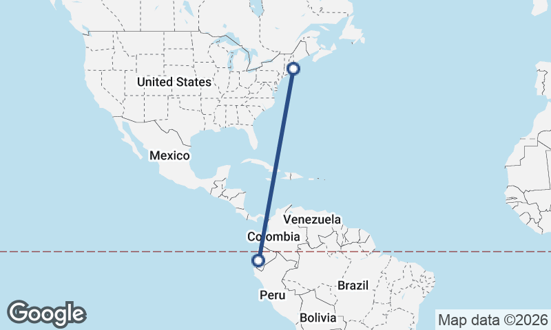 Boston to Guayaquil