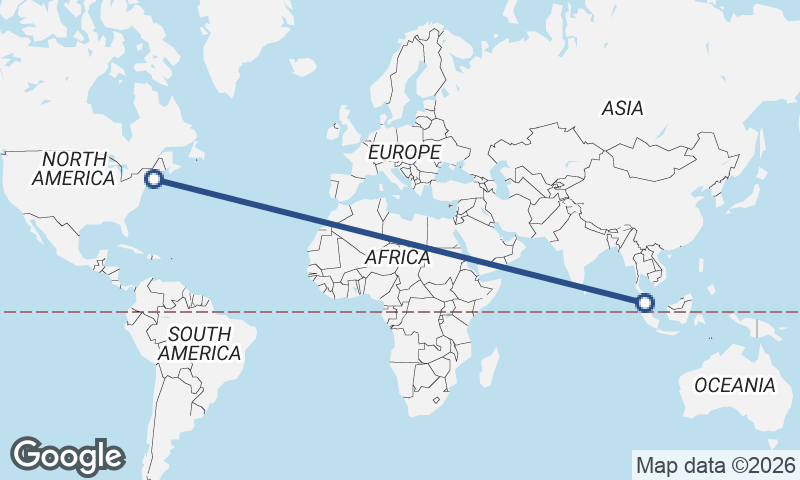 Boston to Kuala Lumpur