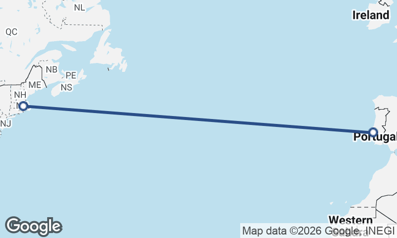 Boston to Lisbon