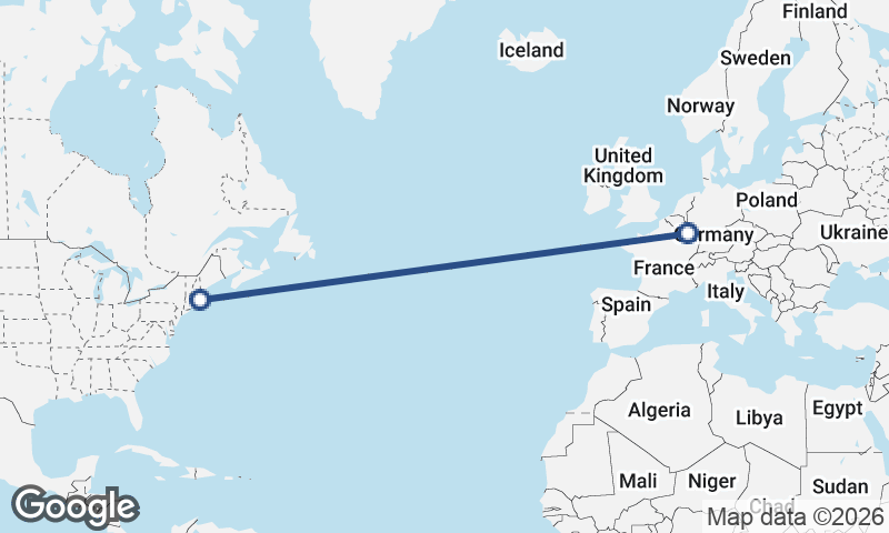 Boston to Luxembourg City