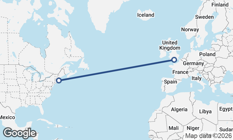 Boston to Southampton