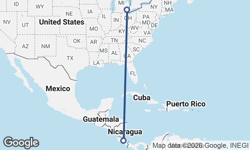 Detroit to San José