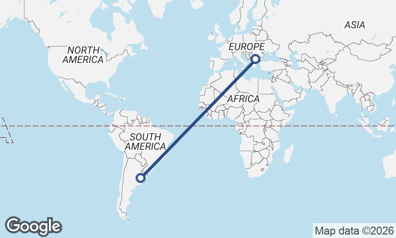 Sofia to Buenos Aires