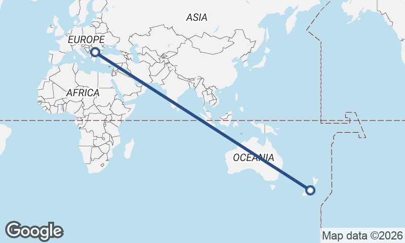 Sofia to Christchurch