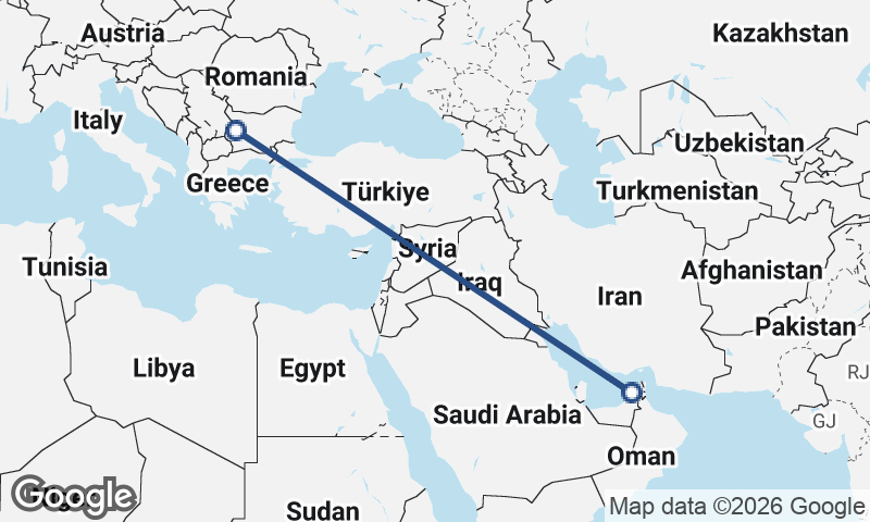 Sofia to Dubai