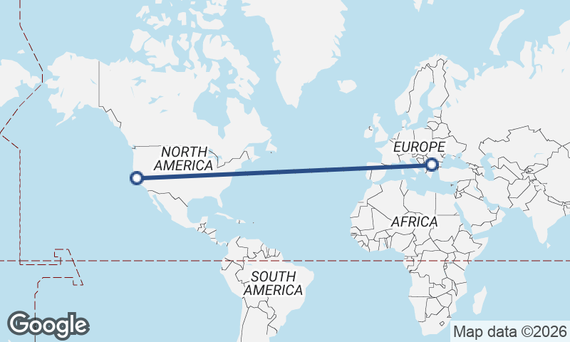 Sofia to San Francisco