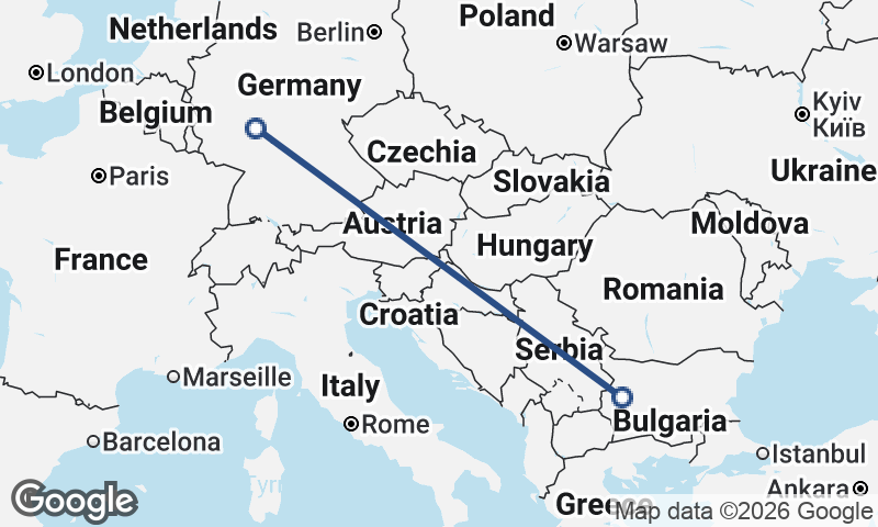 Sofia to Frankfurt