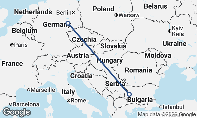 Sofia to Leipzig