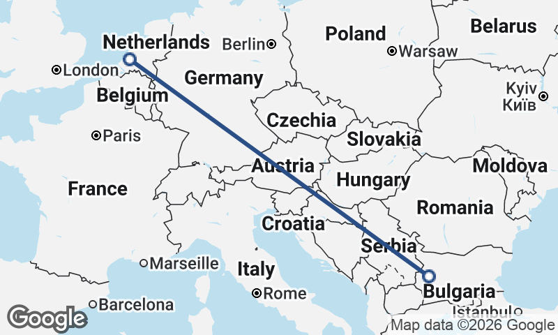Sofia to Rotterdam