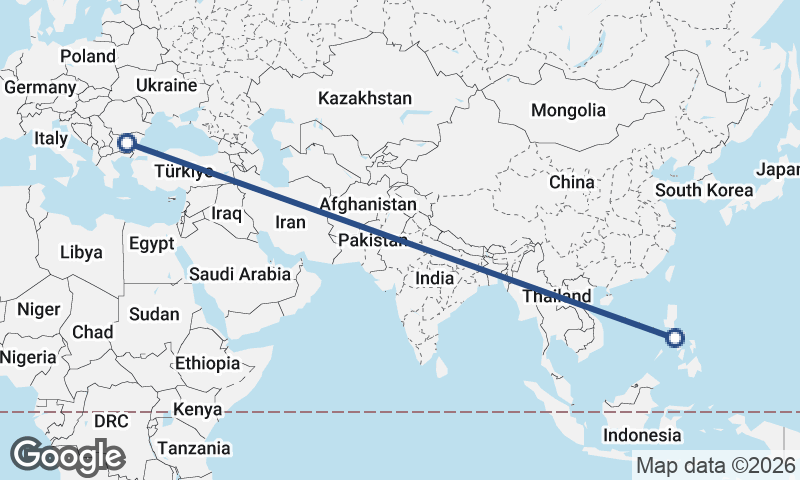 Bulgaria to Philippines