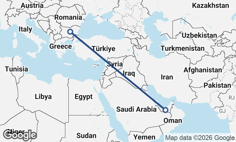 Bulgaria to United Arab Emirates