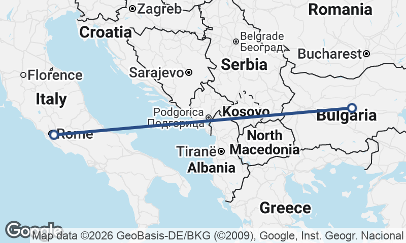 Bulgaria to Italy