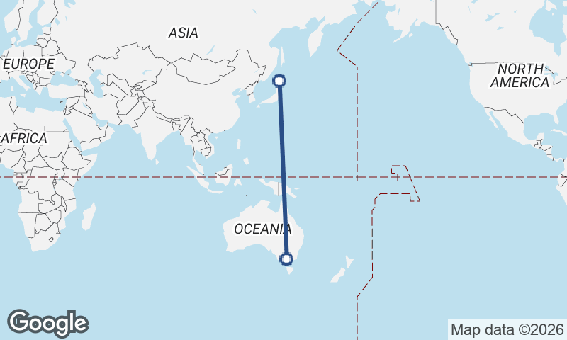 Sapporo to Melbourne