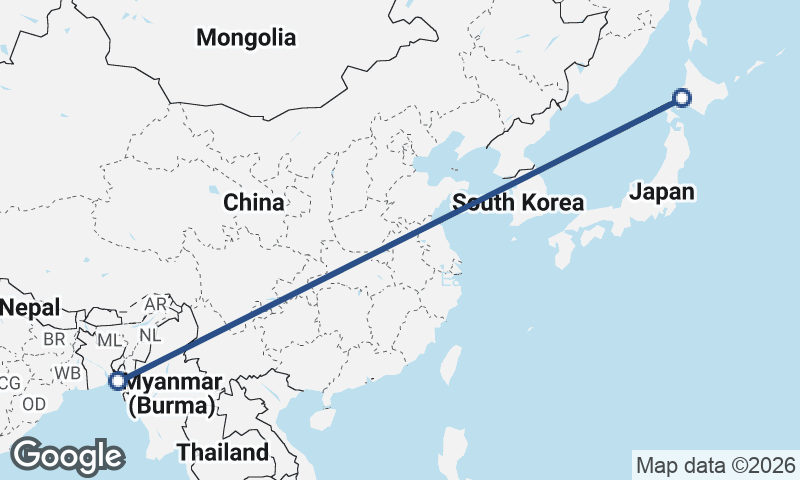 Sapporo to Chittagong
