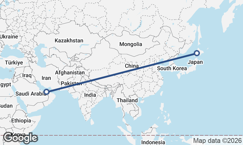 Sapporo to Abu Dhabi