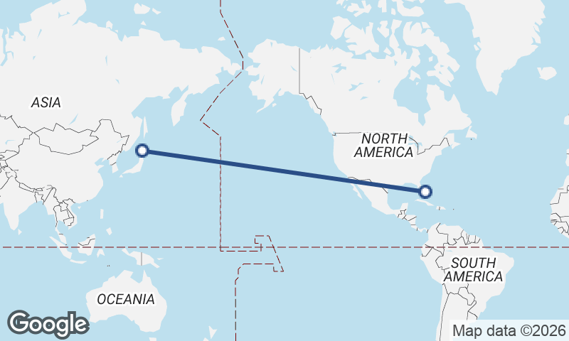 Sapporo to Freeport City