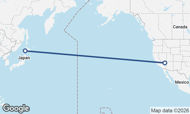 Sapporo to Las Vegas