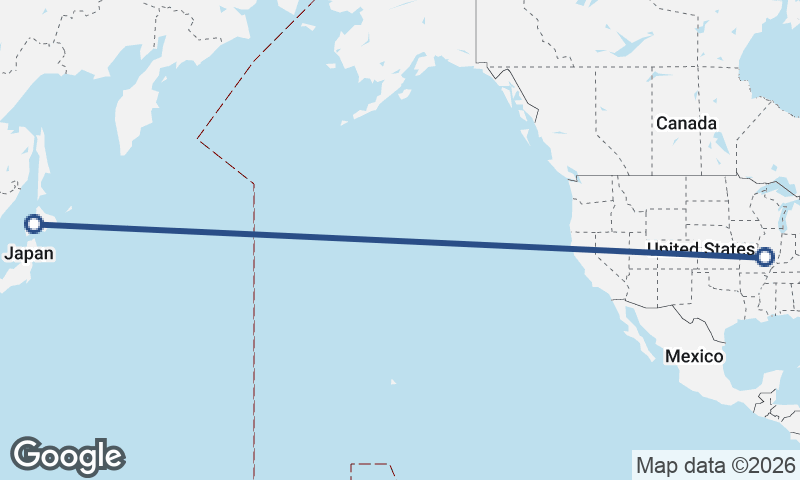 Sapporo to St. Louis