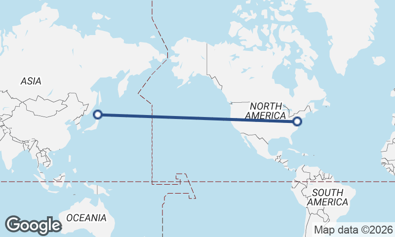 Sapporo to Baltimore