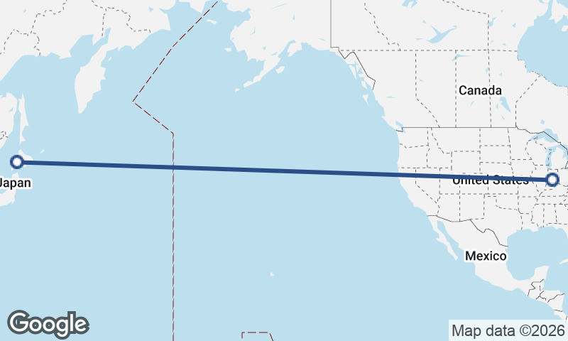 Sapporo to Indianapolis