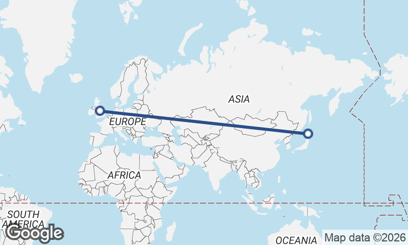 Sapporo to Manchester